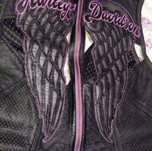 New Harley leather halter,vest